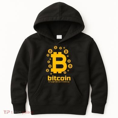 Bitcoin Cryptocurrency Logo Kids Hoodie