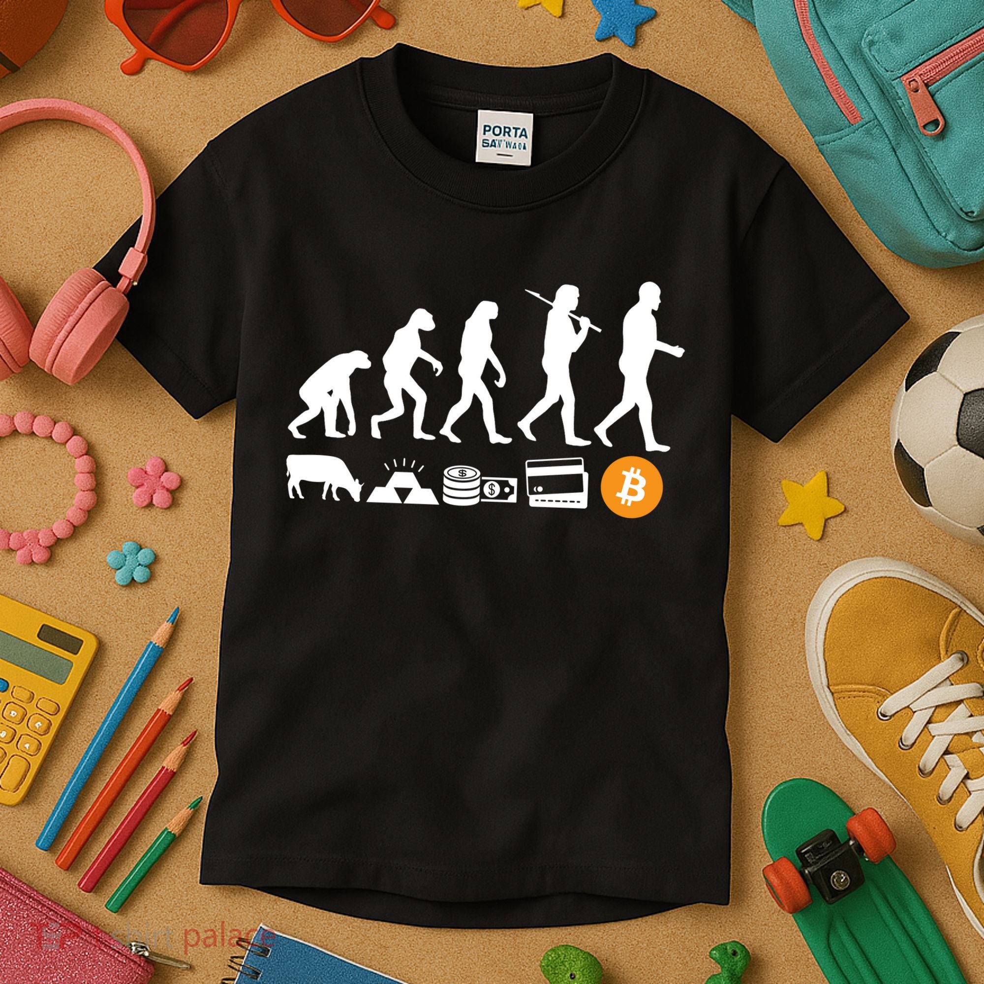 Bitcoin Evolution Kids T-Shirt