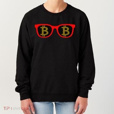 Bitcoin Glasses Women's Sweatshirt