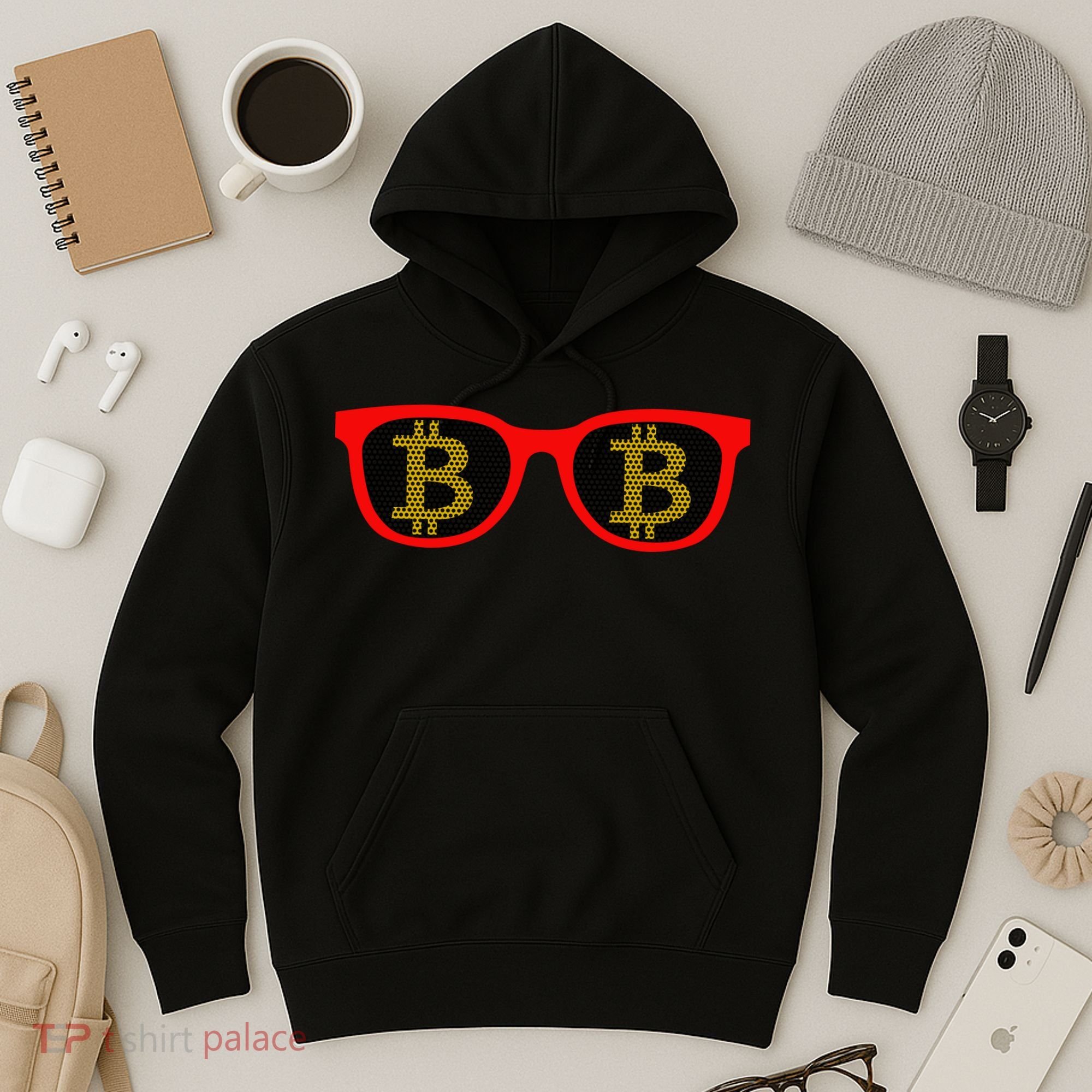Bitcoin Glasses Hoodie