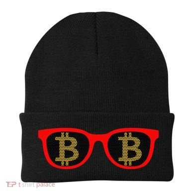 Bitcoin Glasses Beanie