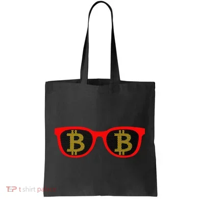 Bitcoin Glasses Tote Bag