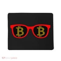 Bitcoin Glasses Mousepad thumb 0