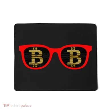 Bitcoin Glasses Mousepad