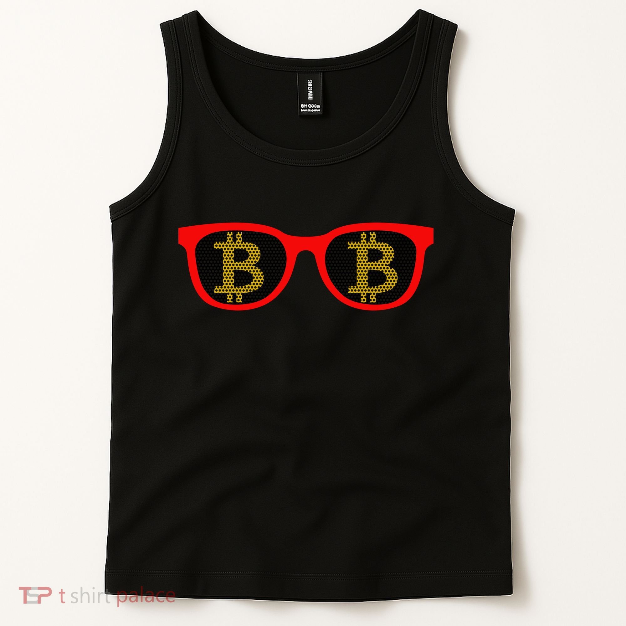 Bitcoin Glasses Tank Top