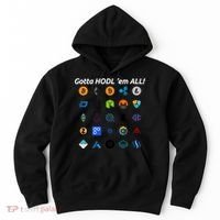 Bitcoin Litecoin Gotta Hodl Em All Cryptocurrency Logos Hoodie thumb 0
