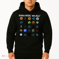 Bitcoin Litecoin Gotta Hodl Em All Cryptocurrency Logos Hoodie thumb 2