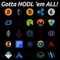Bitcoin Litecoin Gotta Hodl Em All Cryptocurrency Logos Sweatshirt thumb 3
