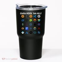 Bitcoin Litecoin Gotta Hodl Em All Cryptocurrency Logos Tumbler thumb 0