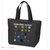 Bitcoin Litecoin Gotta Hodl Em All Cryptocurrency Logos Tote Bag thumb 3