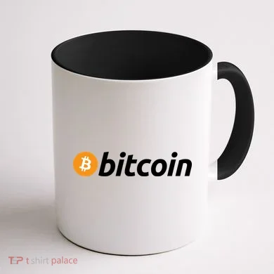 Bitcoin Logo Coffee Mug back