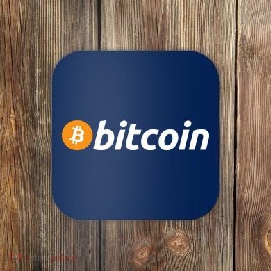 Bitcoin Logo Coaster