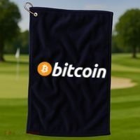 Bitcoin Logo Golf Towel thumb 1