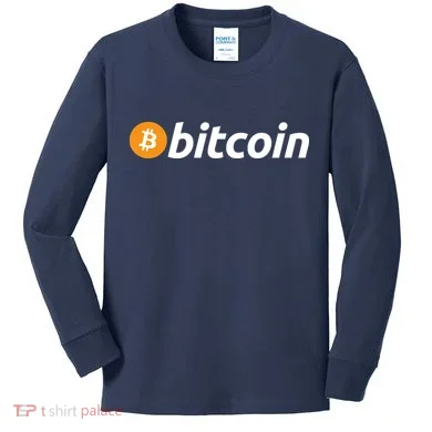 Bitcoin Logo Kids Long Sleeve Shirt