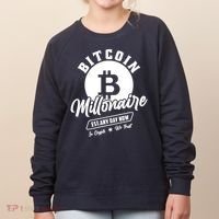 Bitcoin Millionaire In Crypto We Trust Women's Sweatshirt thumb 0