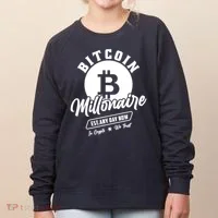 Bitcoin Millionaire In Crypto We Trust Women's Sweatshirt thumb 0