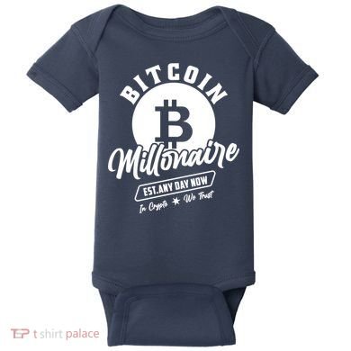 Bitcoin Millionaire In Crypto We Trust Baby Bodysuit