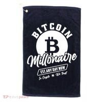 Bitcoin Millionaire In Crypto We Trust Golf Towel thumb 0