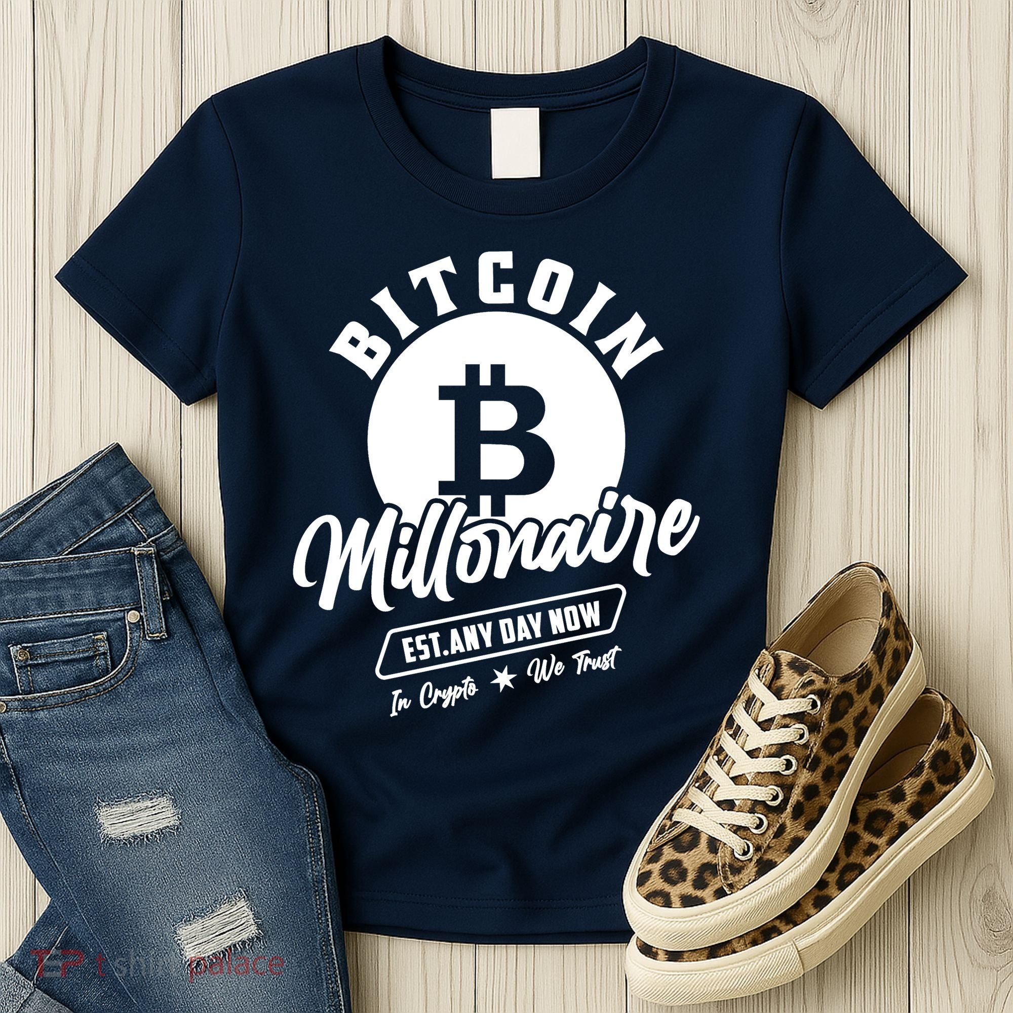 Bitcoin Millionaire In Crypto We Trust Women's T-Shirt