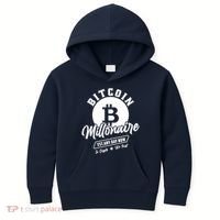 Bitcoin Millionaire In Crypto We Trust Kids Hoodie thumb 0