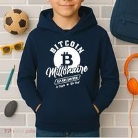Bitcoin Millionaire In Crypto We Trust Kids Hoodie thumb 2