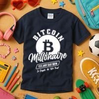 Bitcoin Millionaire In Crypto We Trust Kids T-Shirt thumb 3