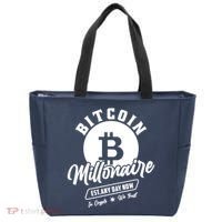 Bitcoin Millionaire In Crypto We Trust Tote Bag thumb 0
