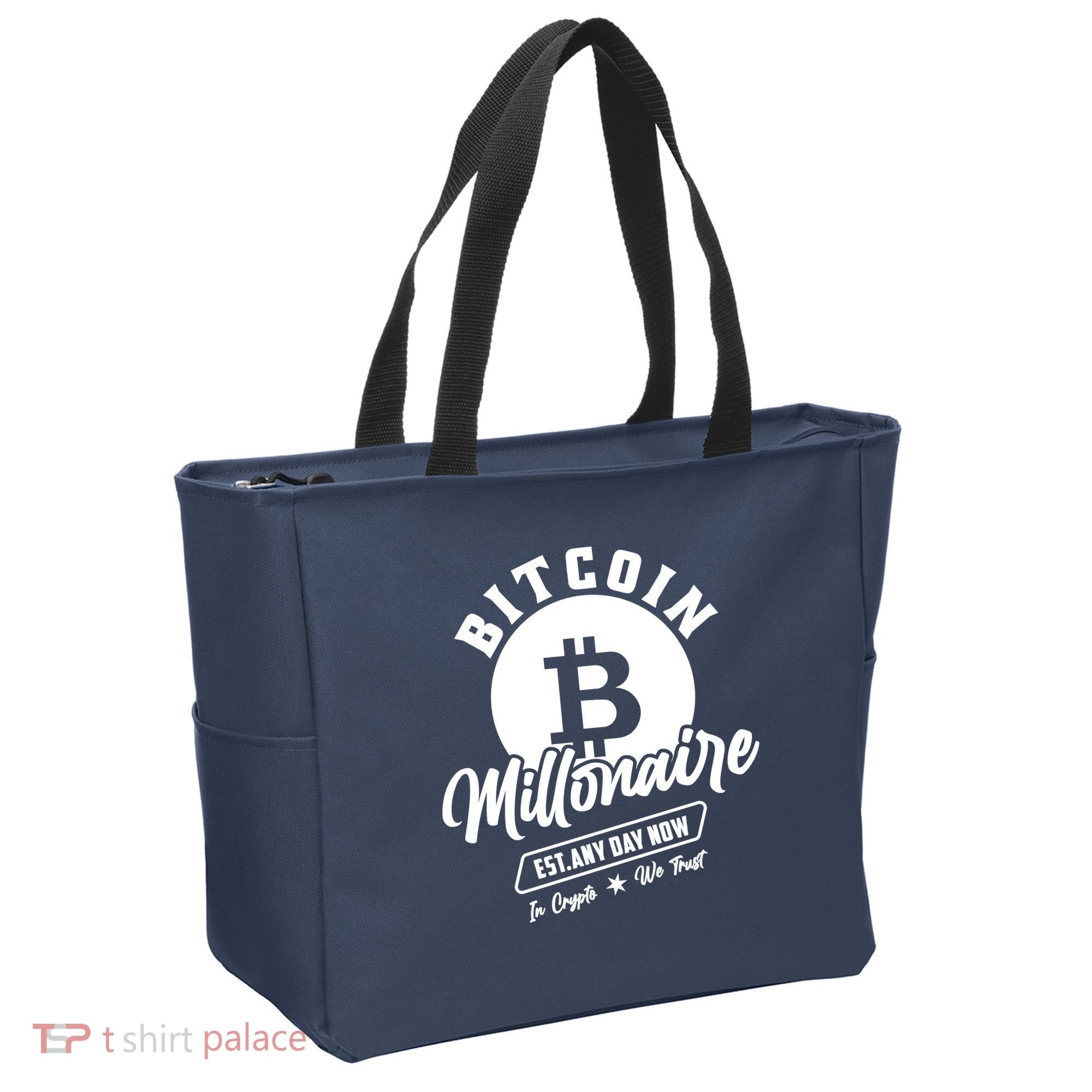 Bitcoin Millionaire In Crypto We Trust Tote Bag