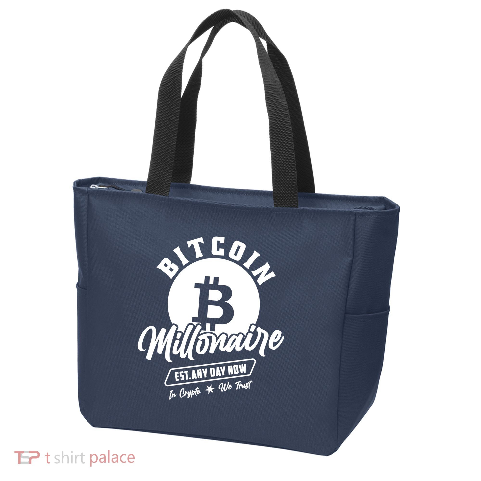 Bitcoin Millionaire In Crypto We Trust Tote Bag