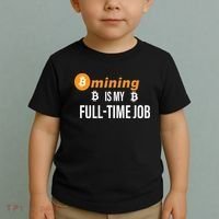 Bitcoin Mining Is My Full Time Job Toddler T-Shirt thumb 2