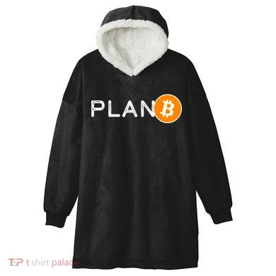BitCoin PlanB Hooded Wearable Blanket