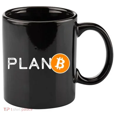 BitCoin PlanB 11oz C Handle Ceramic Mug