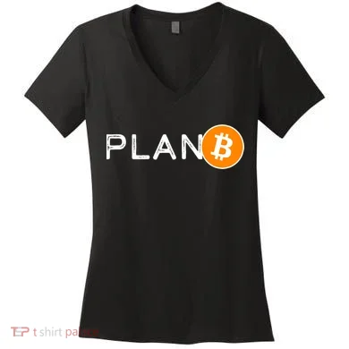 BitCoin PlanB Women's V-Neck T-Shirt