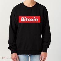 Bitcoin Red Box Logo Women's Sweatshirt thumb 0