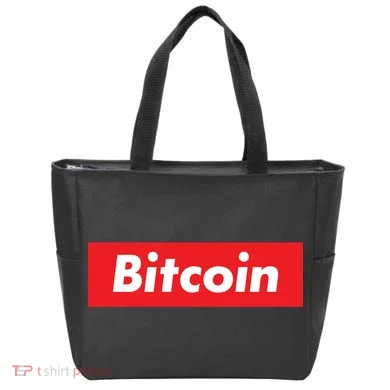Bitcoin Red Box Logo Tote Bag