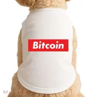 Bitcoin Red Box Logo Doggie Tank thumb 0