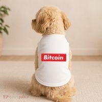 Bitcoin Red Box Logo Doggie Tank thumb 2