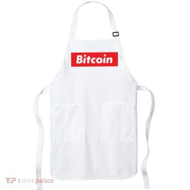 Bitcoin Red Box Logo Apron