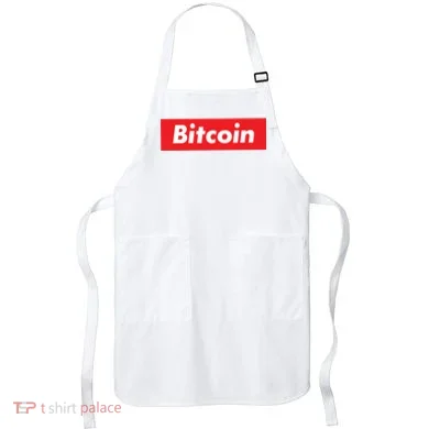Bitcoin Red Box Logo Apron