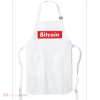 Bitcoin Red Box Logo Apron thumb 0
