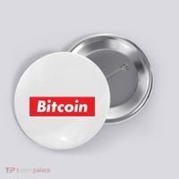 Bitcoin Red Box Logo Button thumb 0
