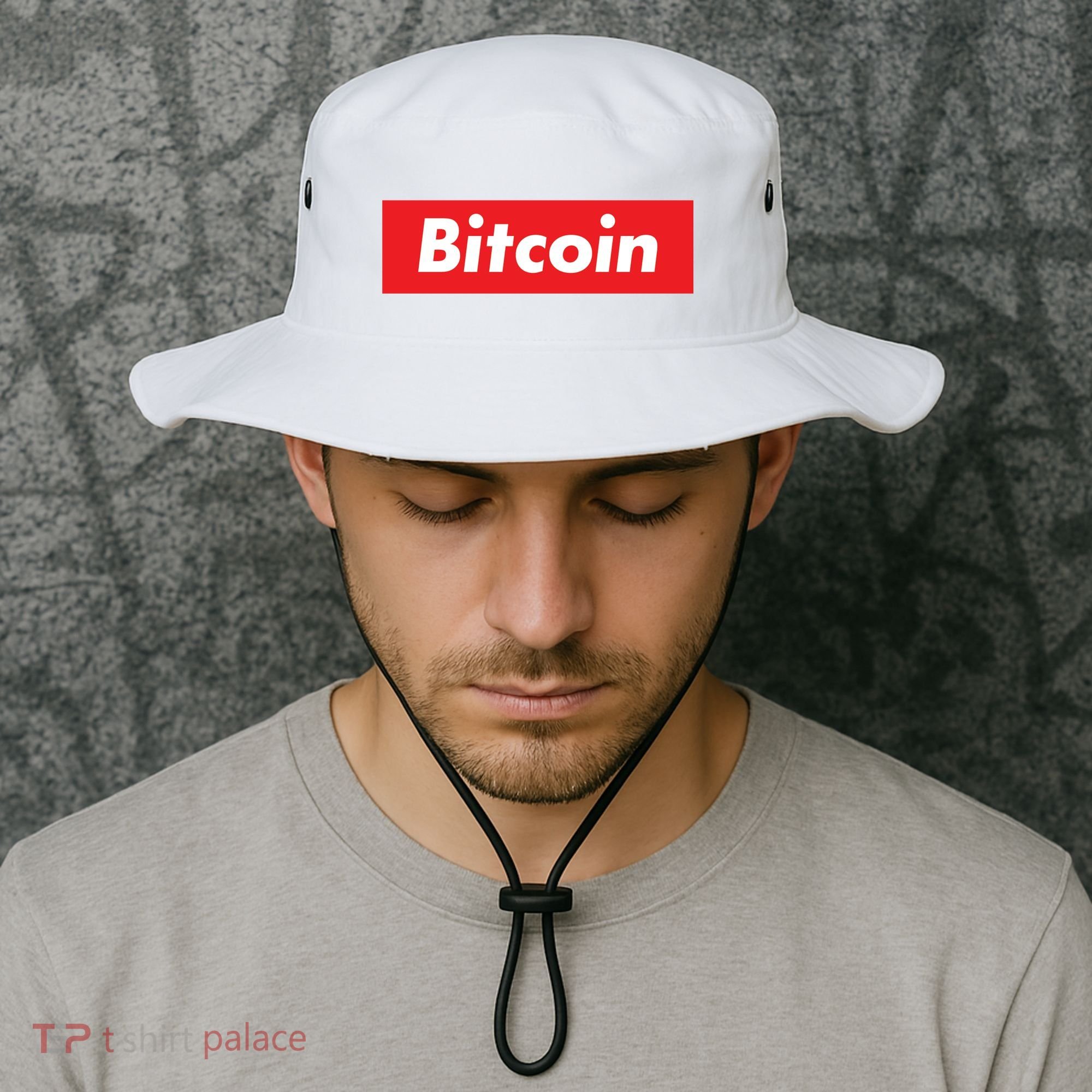 Bitcoin Red Box Logo Bucket Hat