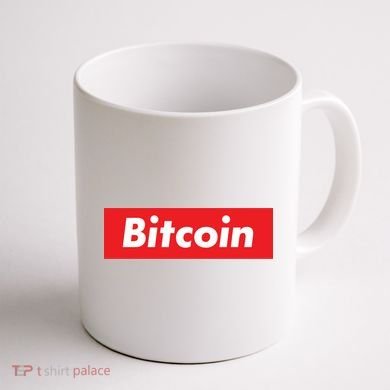 Bitcoin Red Box Logo Coffee Mug back
