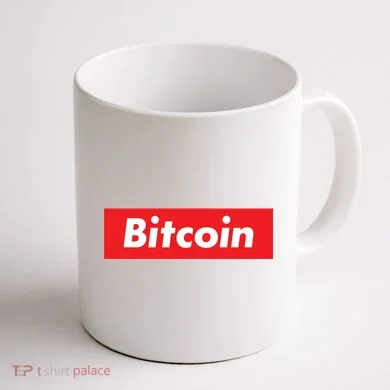 Bitcoin Red Box Logo Coffee Mug back