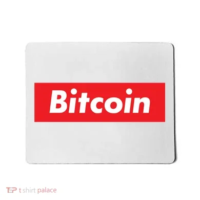 Bitcoin Red Box Logo Mousepad