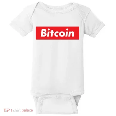 Bitcoin Red Box Logo Baby Bodysuit