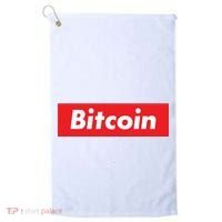 Bitcoin Red Box Logo Golf Towel thumb 0