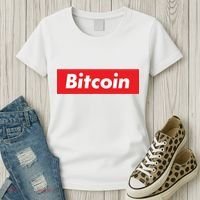 Bitcoin Red Box Logo Women's T-Shirt thumb 3