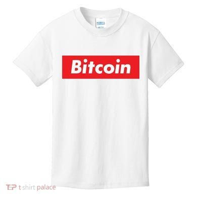 Bitcoin Red Box Logo Kids T-Shirt