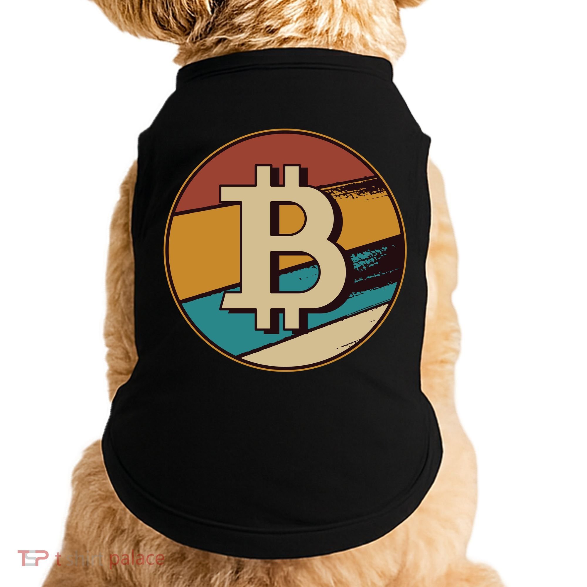 Bitcoin Retro Logo Doggie Tank